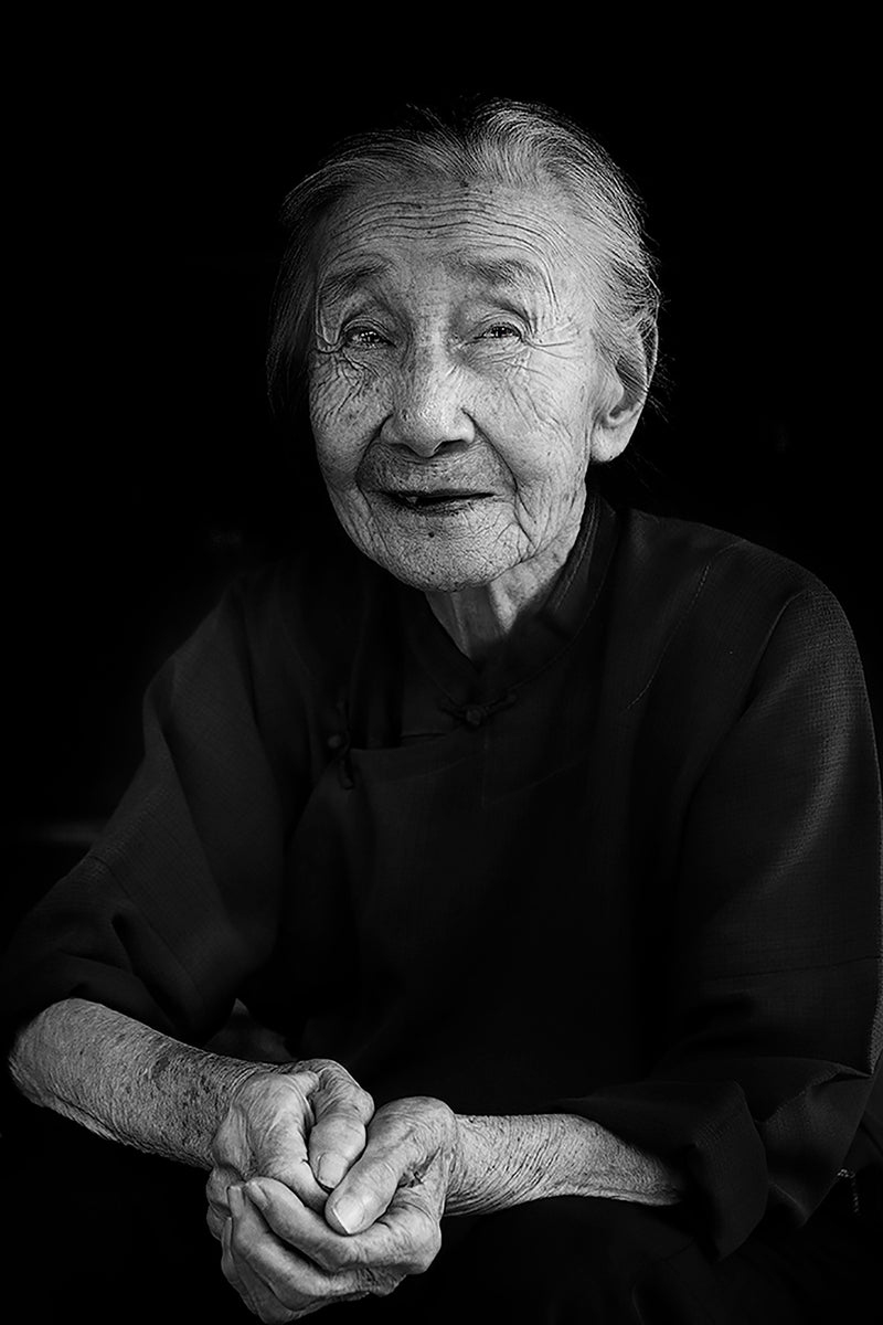 'Elderly Lady in Daxu' Wall Art Photography Print
